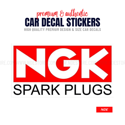 STICKER NGK SPARK PLUGS