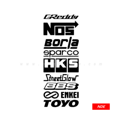 STICKER, WRC HKS GREDDY