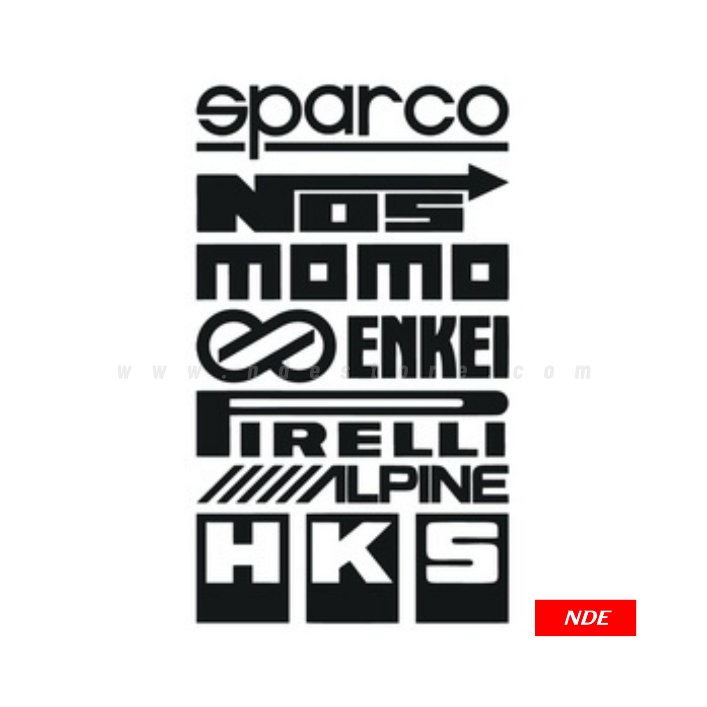 STICKER, NOS SPARCO HKS