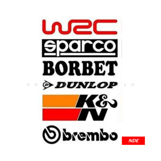 STICKER, WRC SPARCO BORBET