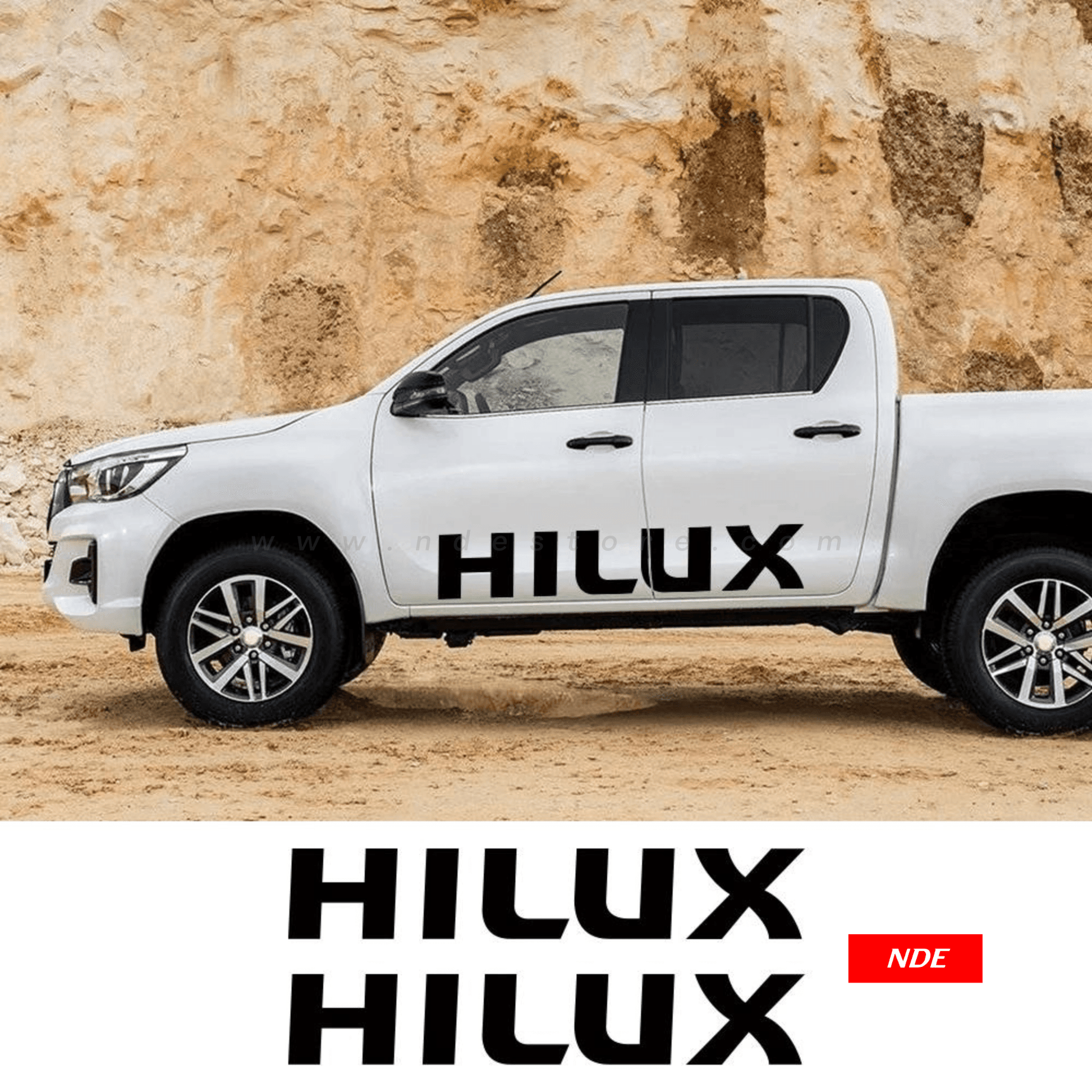 STICKER, DOOR STICKER HILUX - ndestore.com