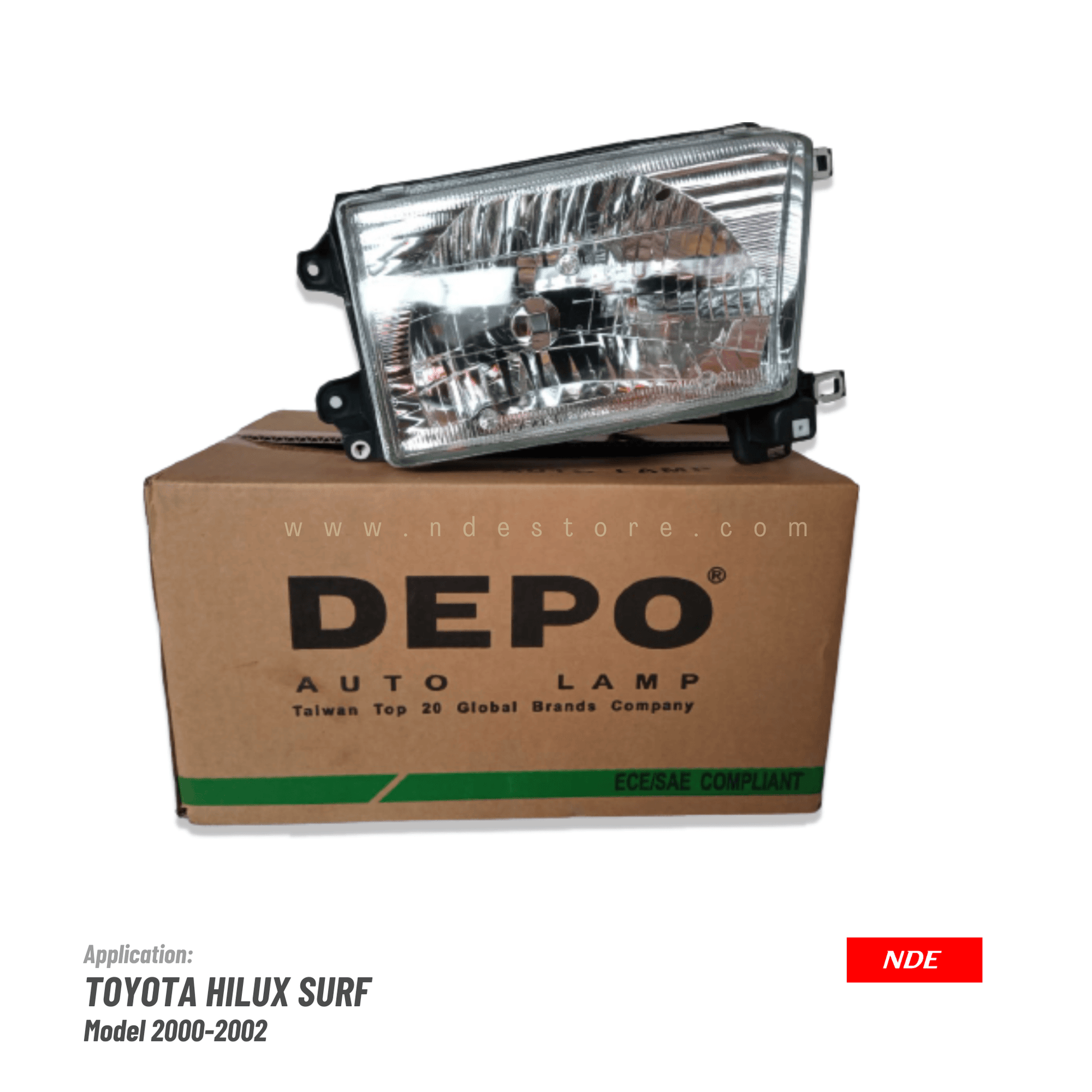 HEAD LAMP ASSY DEPO FOR TOYOTA HILUX SURF (2000-2002) - ndestore.com