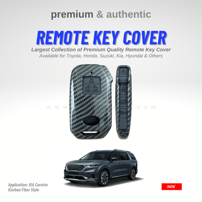 KEY COVER CARBON FIBER STYLE FOR KIA GRAND CARNIVAL - ndestore.com