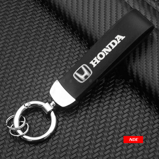 KEY CHAIN LEATHER STRAP WITH HONDA LOGO