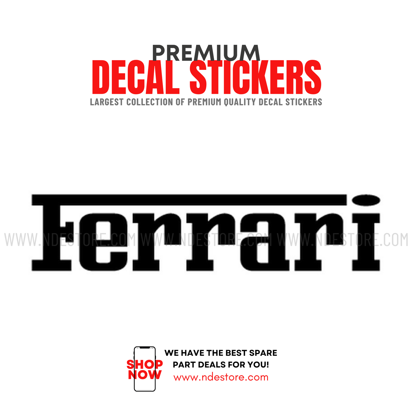 STICKER FERRARI