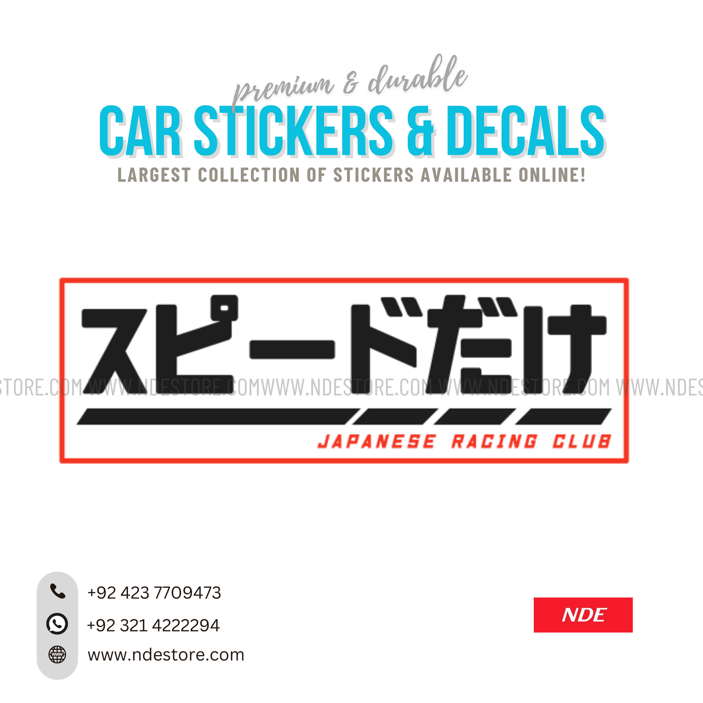 STICKER JAPAN RACING CLUB