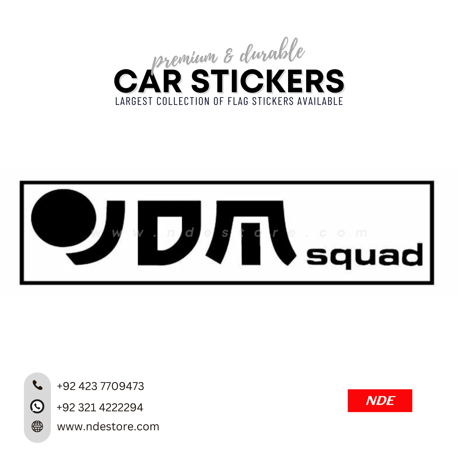 STICKER JDM SQUAD DECAL - ndestore.com