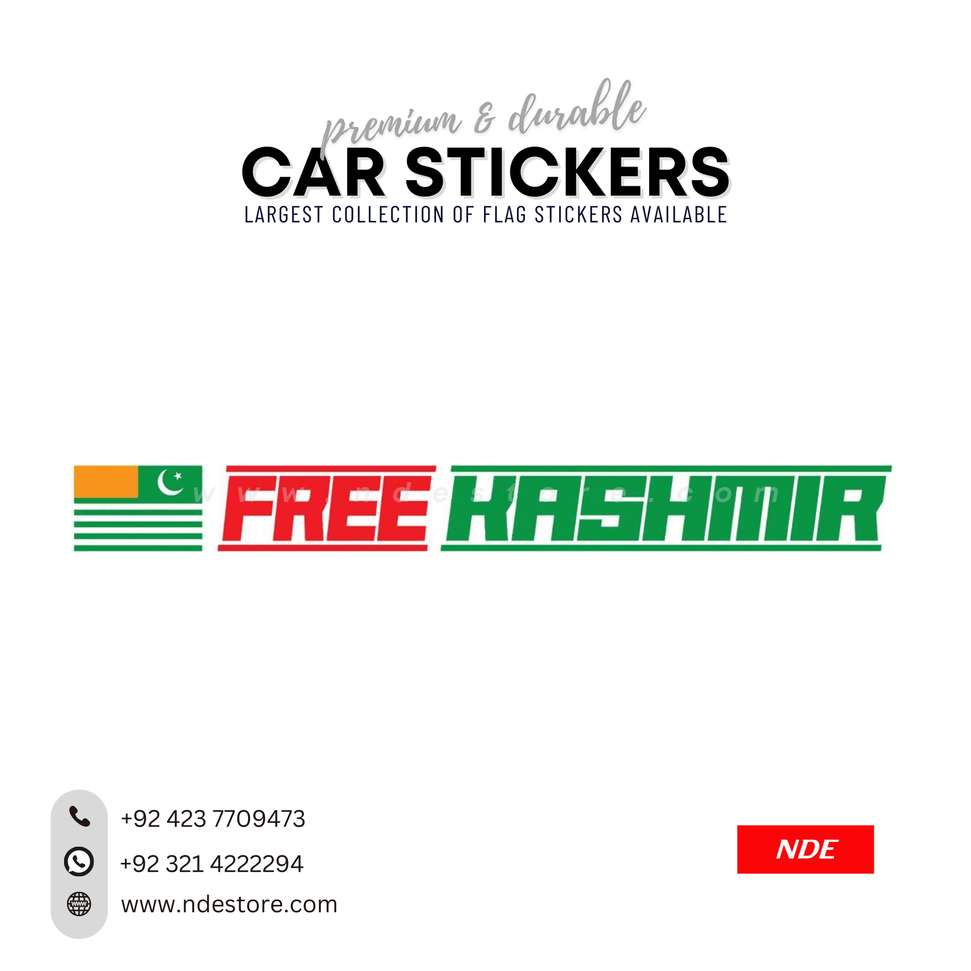 STICKER FREE KASHMIR - ndestore.com