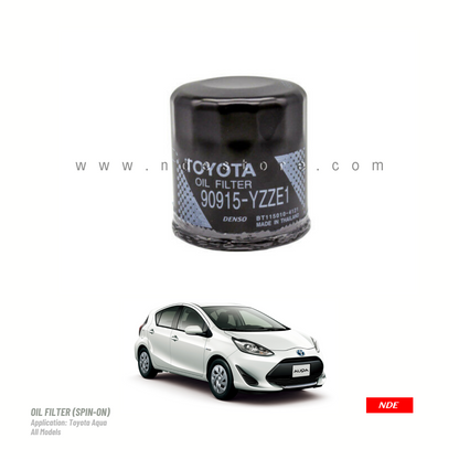 OIL FILTER (SPIN-ON) GENUINE FOR TOYOTA AQUA (TOYOTA GENUINE PART)