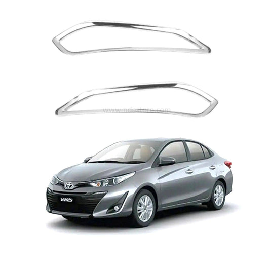 BUMPER REAR CHROME REFLECTOR COVER TRIM FOR TOYOTA YARIS - ndestore.com