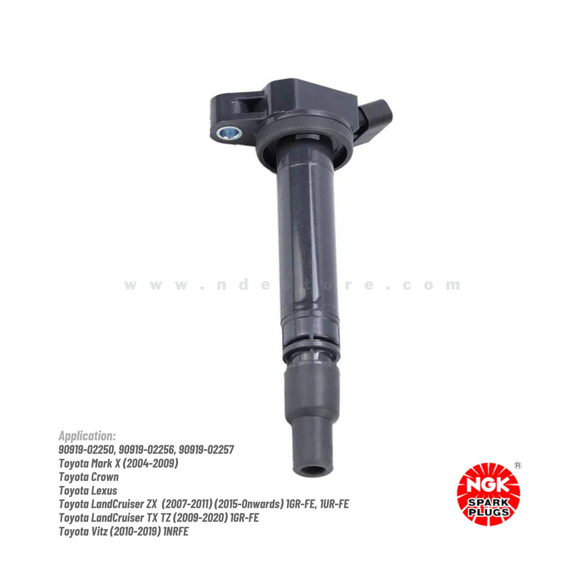 IGNITION COIL NGK PART NO 90919-02250, 90919-02256, 90919-02257