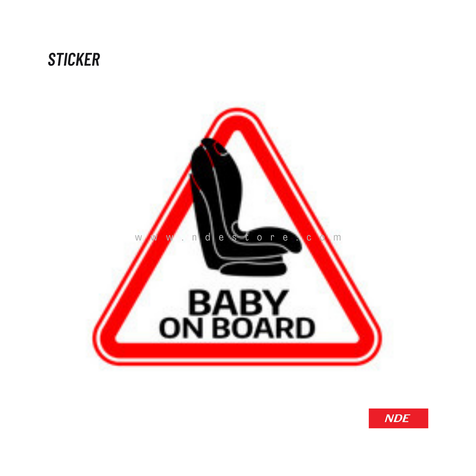 STICKER, BABY ON BOARD (SKU: B44895)
