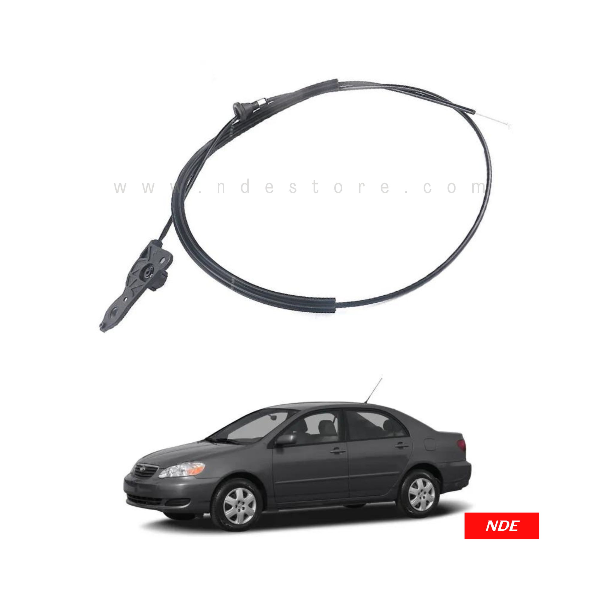 CABLE ASSY,  BONNET HOOD FOR TOYOTA COROLLA (2002-2008)