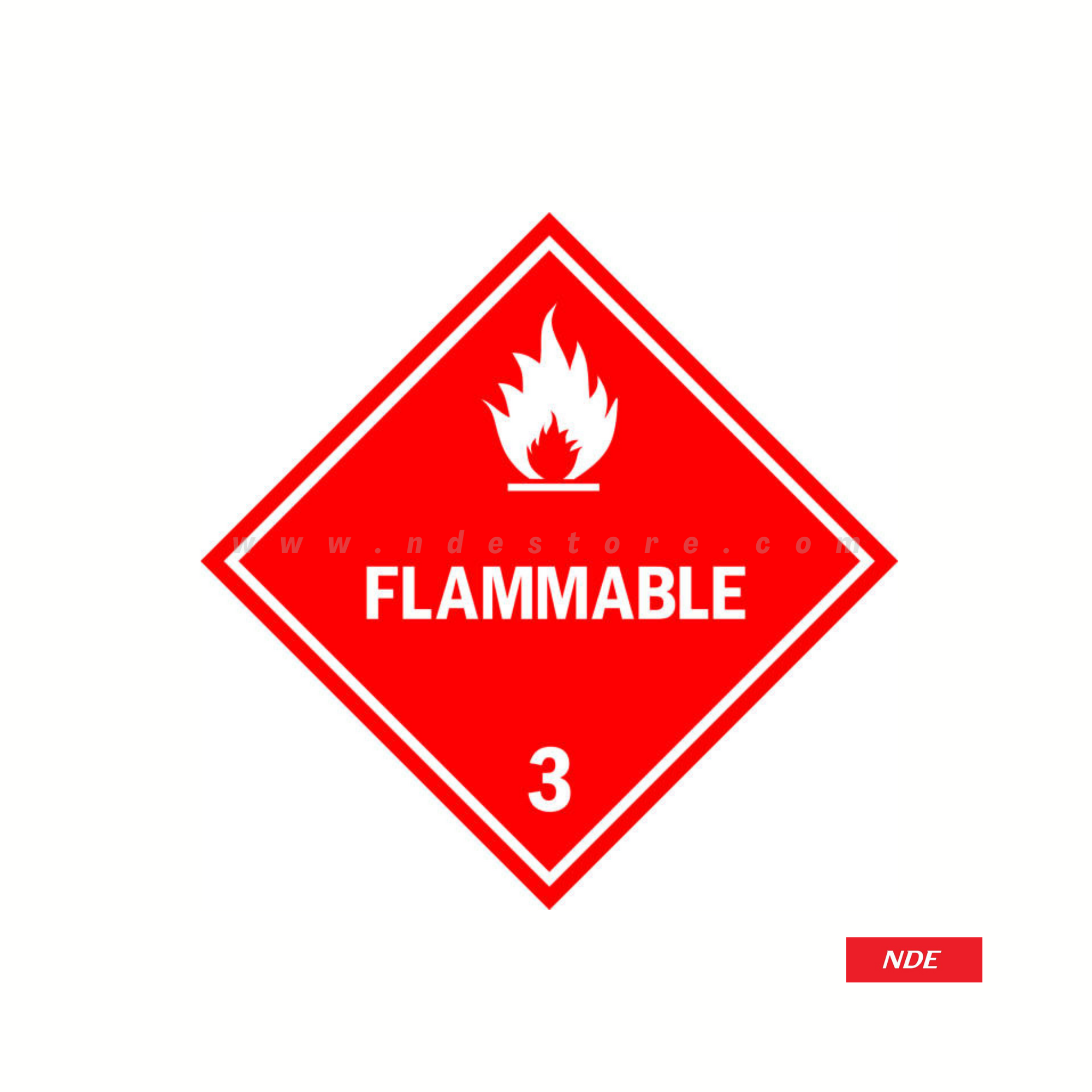 STICKER FLAMMABLE SIGN 3