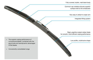 WIPER BLADE DENSO HYBRID TYPE FOR MG HS