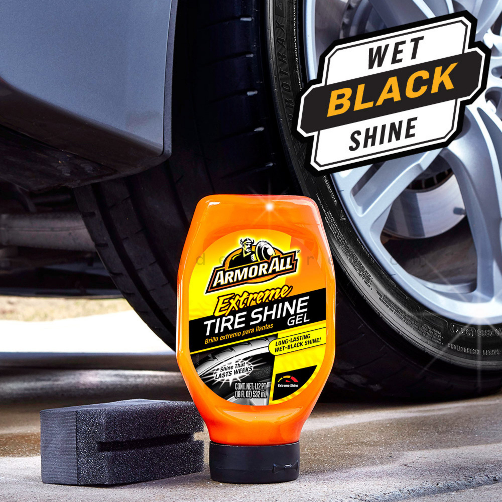 TIRE SHINE, EXTREME SHINE GEL WITH APPLICATOR  - ARMOR ALL