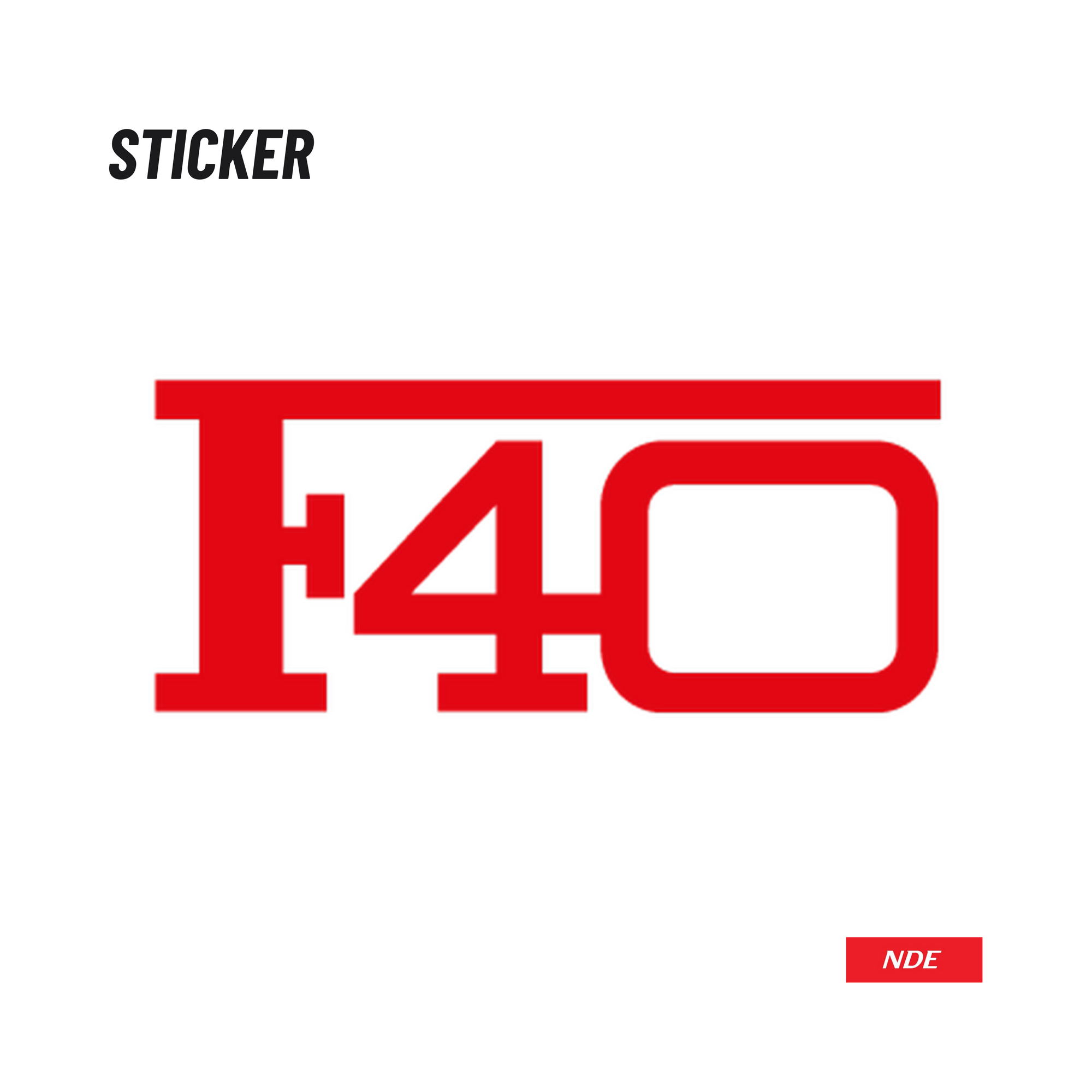 STICKER, F40