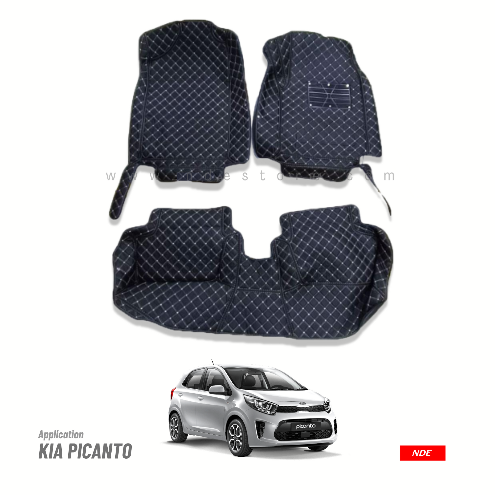 FLOOR MAT 7D STYLE FOR KIA PICANTO