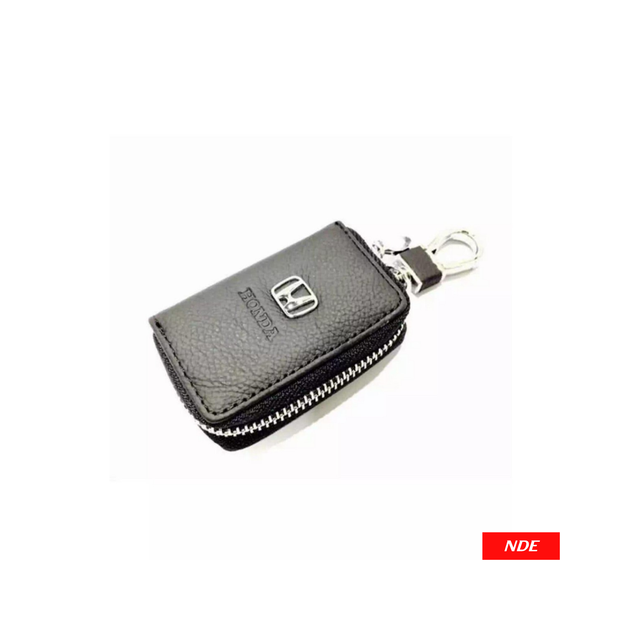 REMOTE COVER KEY POUCH ZIPPER PREMIUM LEATHER MATERIAL WITH HONDA LOGO (MADE IN CHINA)