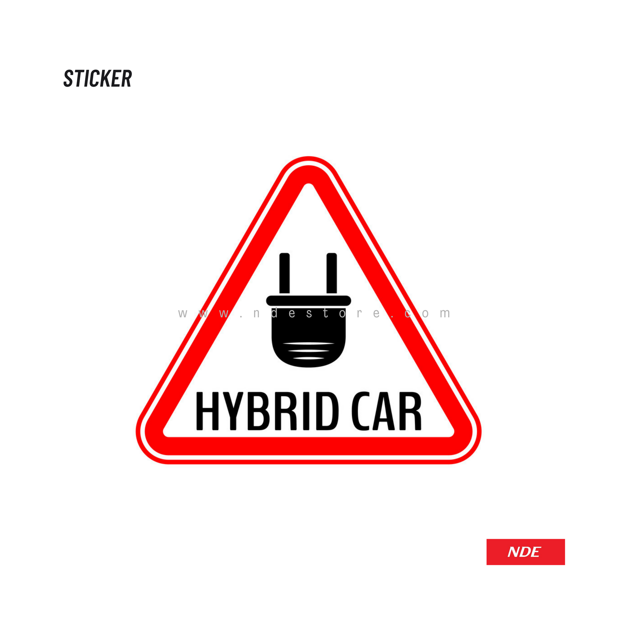 STICKER, HYBRID CAR