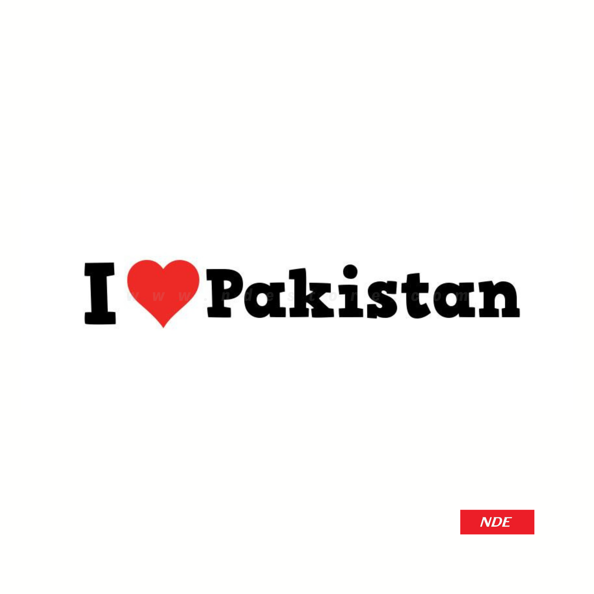 STICKER, I LOVE PAKISTAN DECAL (SKU: 3217)