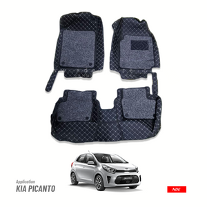 FLOOR MAT 9D STYLE FOR KIA PICANTO