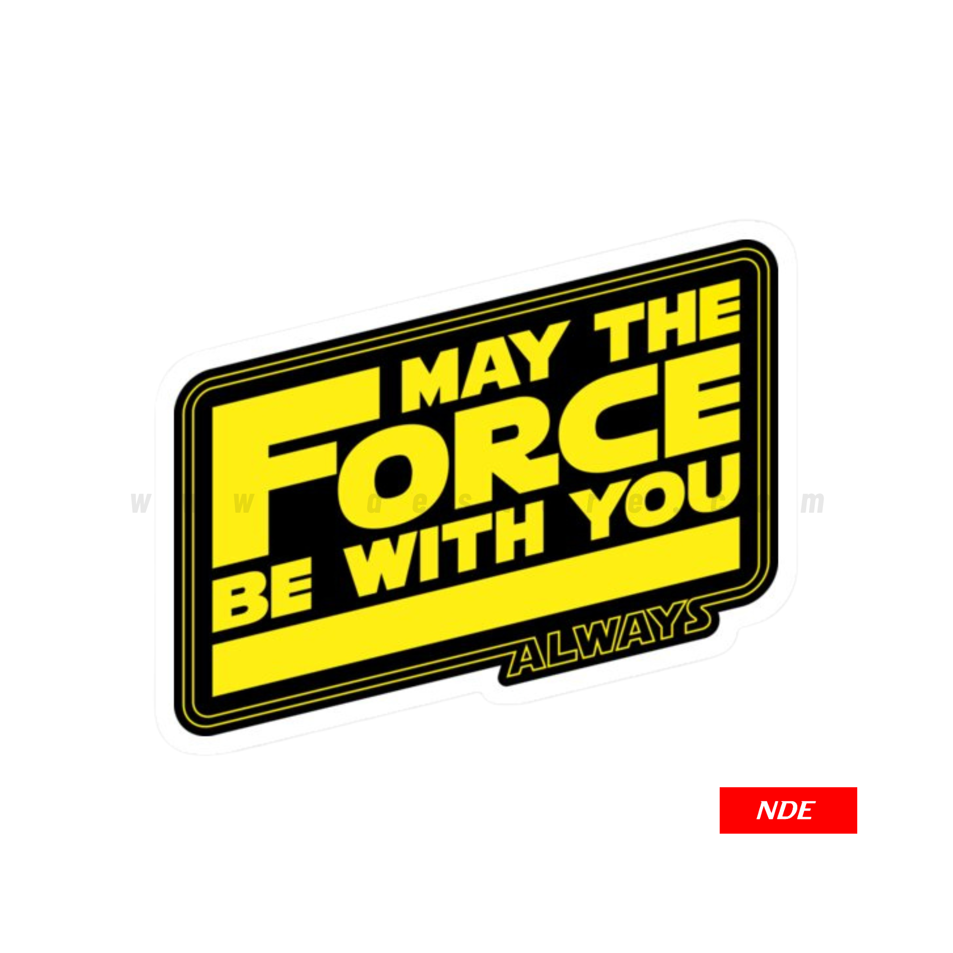 STICKER, STARWARS MAY THE FORCE BE WITH YOU