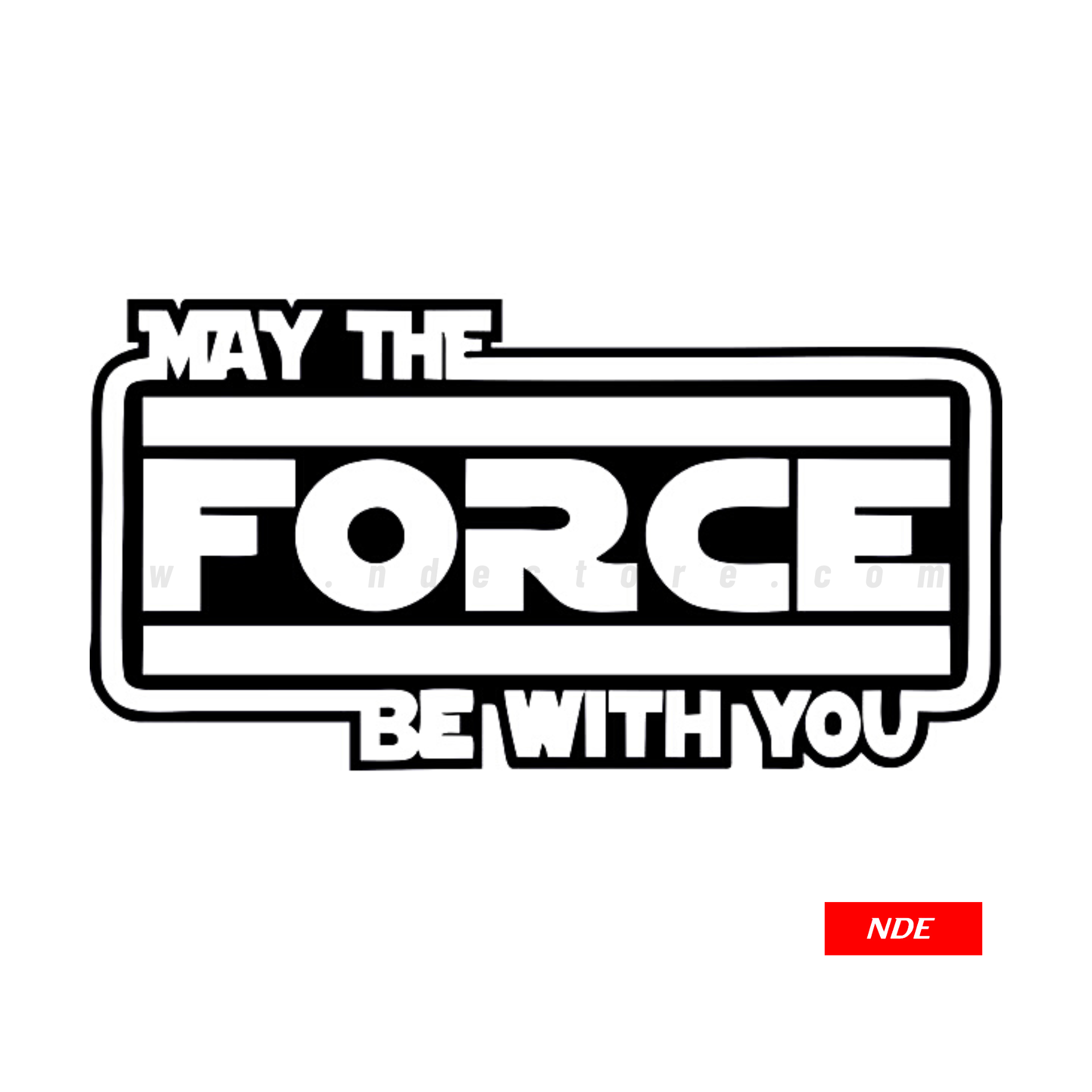 STICKER, STARWARS MAY THE FORCE BE WITH YOU d2