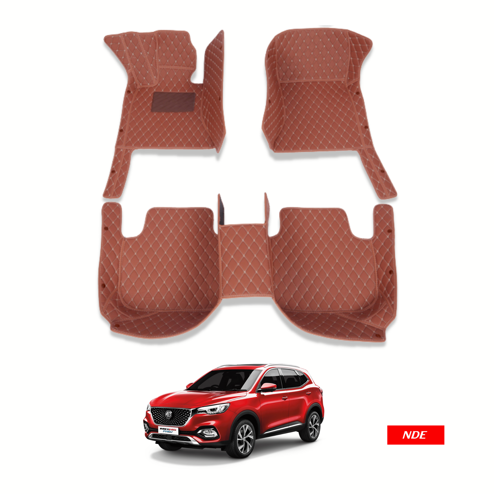 Buy Komfort 3 Pieces 7D Beige Foot Mat Set for Toyota Innova