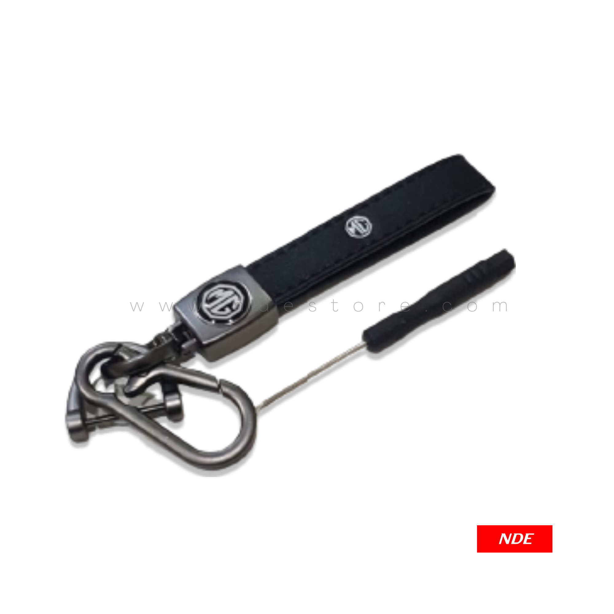 KEY CHAIN LEATHER STRAP WITH MG LOGO