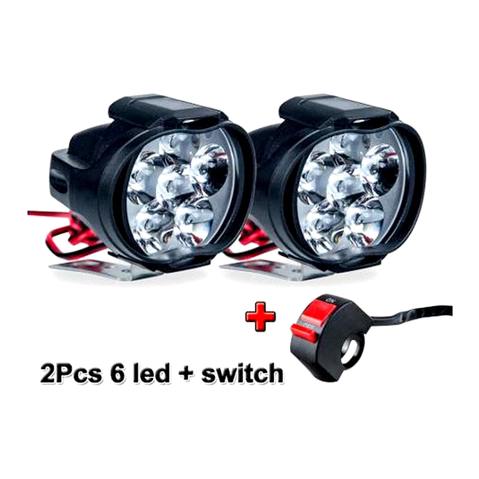 LED HEAD LIGHTS ASSEMBLY 2 PIECES FOR MOTORCYCLE