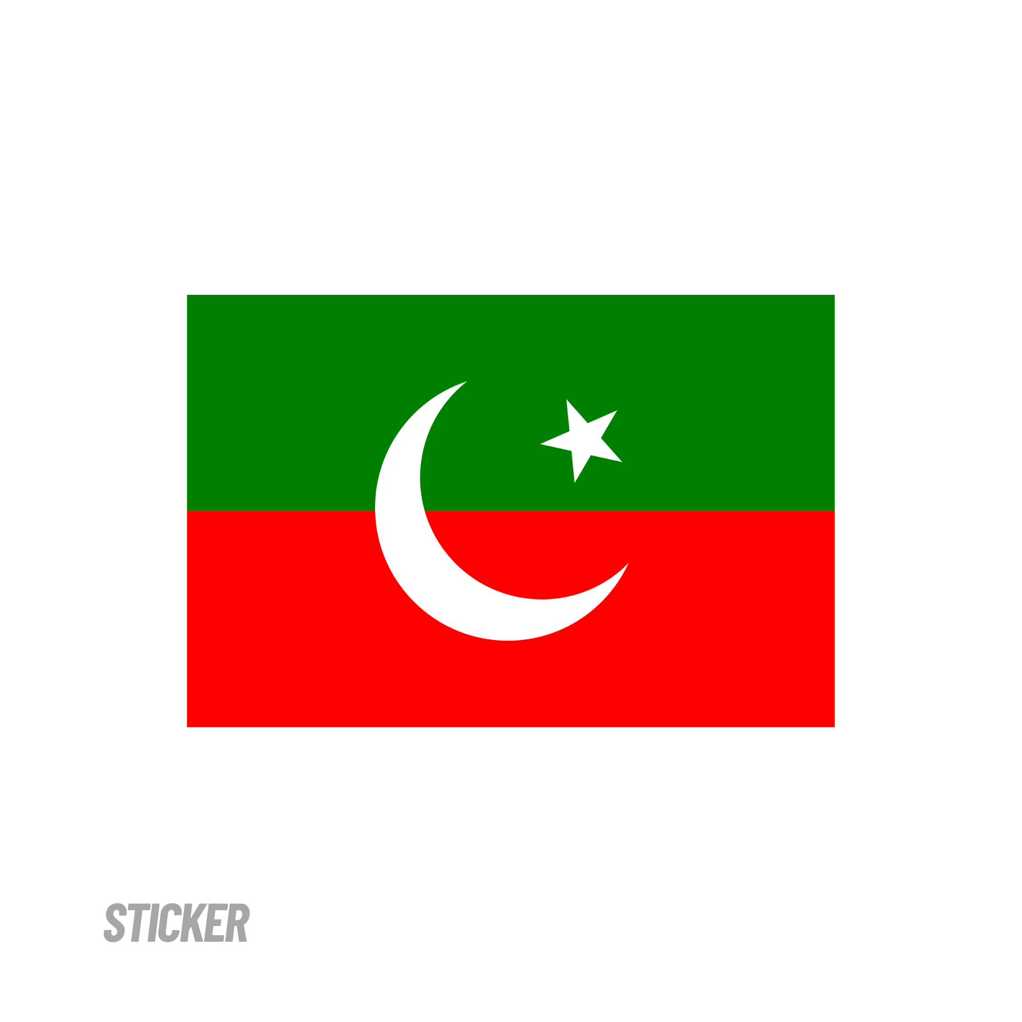 STICKER, PTI FLAG (SKU: 3214)