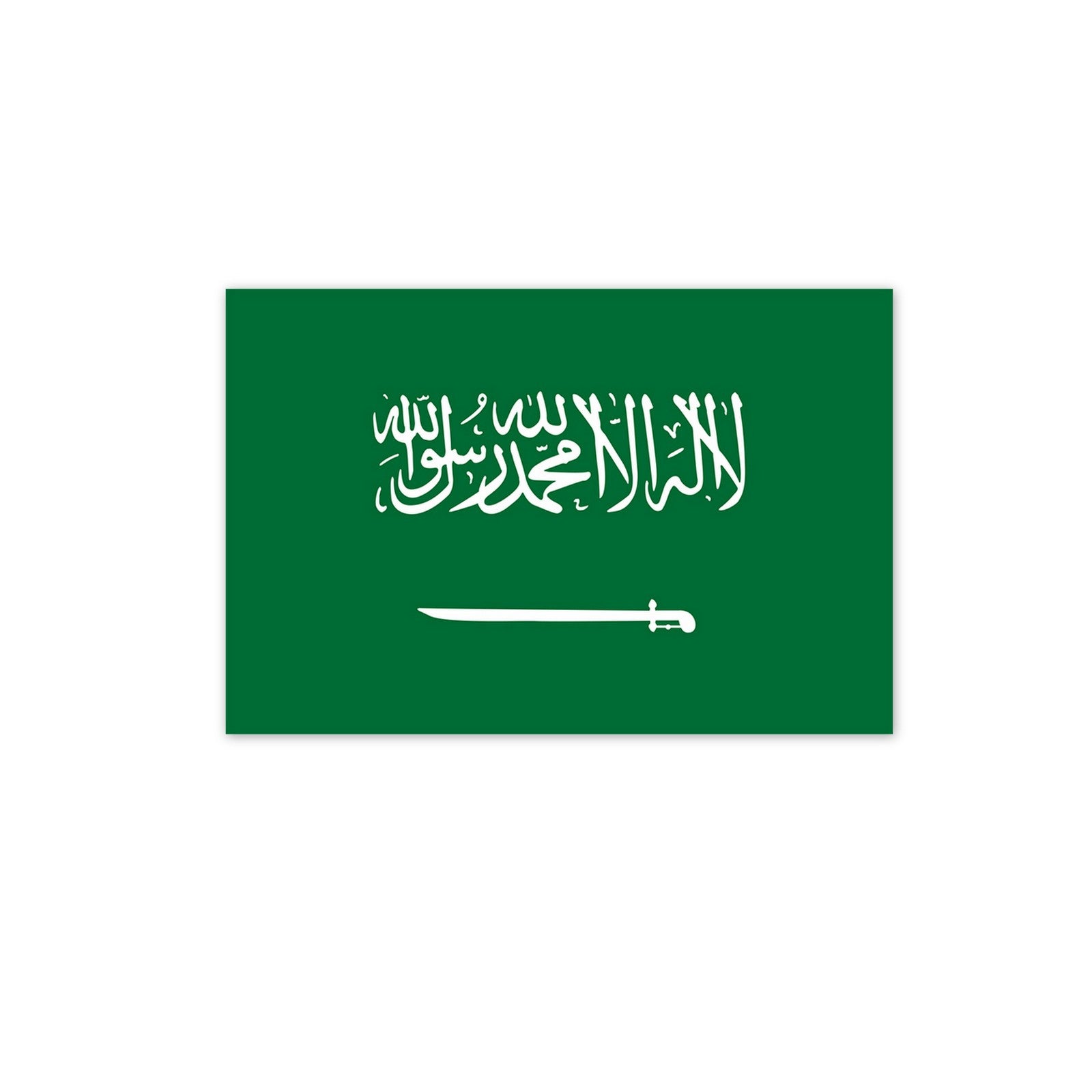 STICKER, KSA FLAG (SKU: 3206)