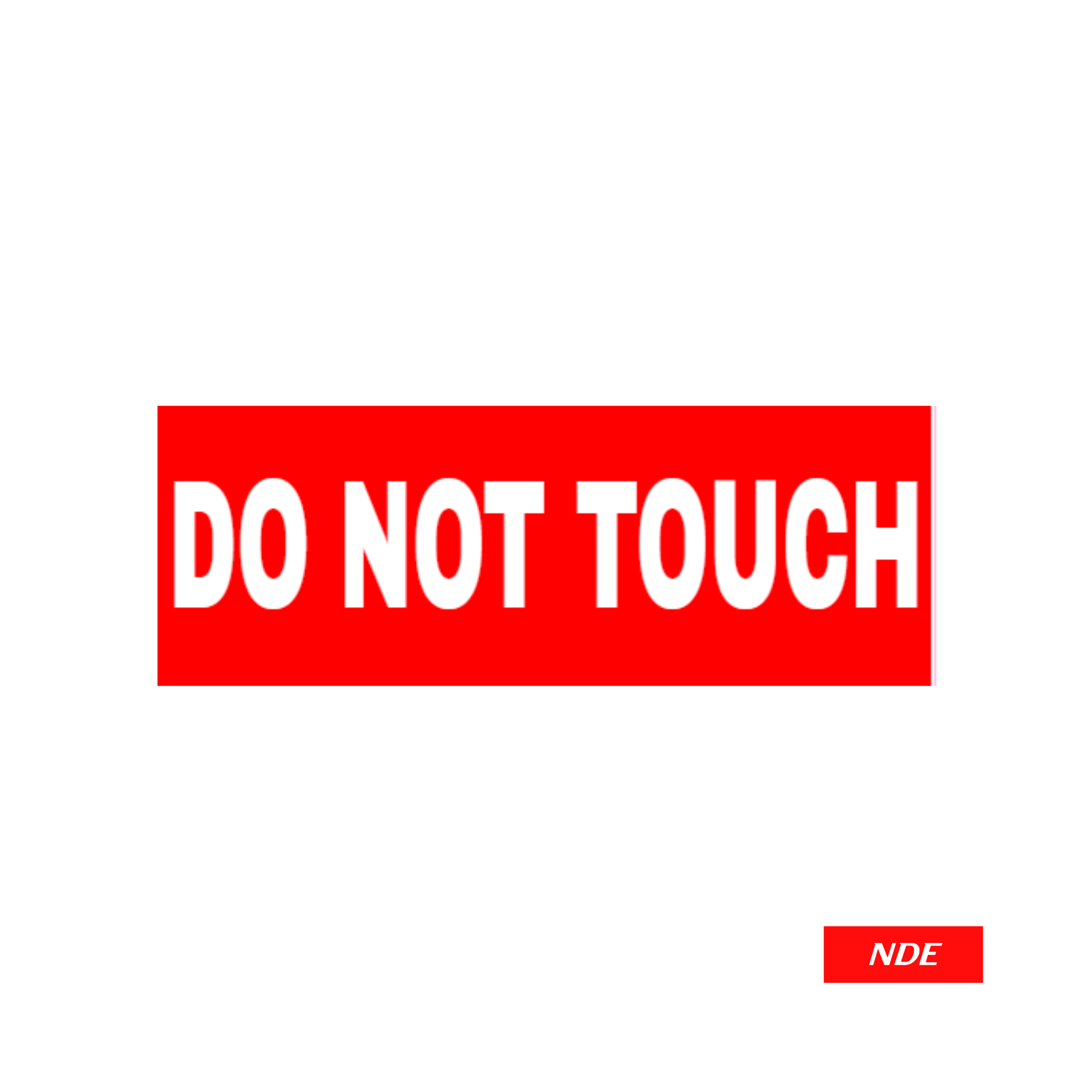 STICKER DO NOT TOUCH (RED)