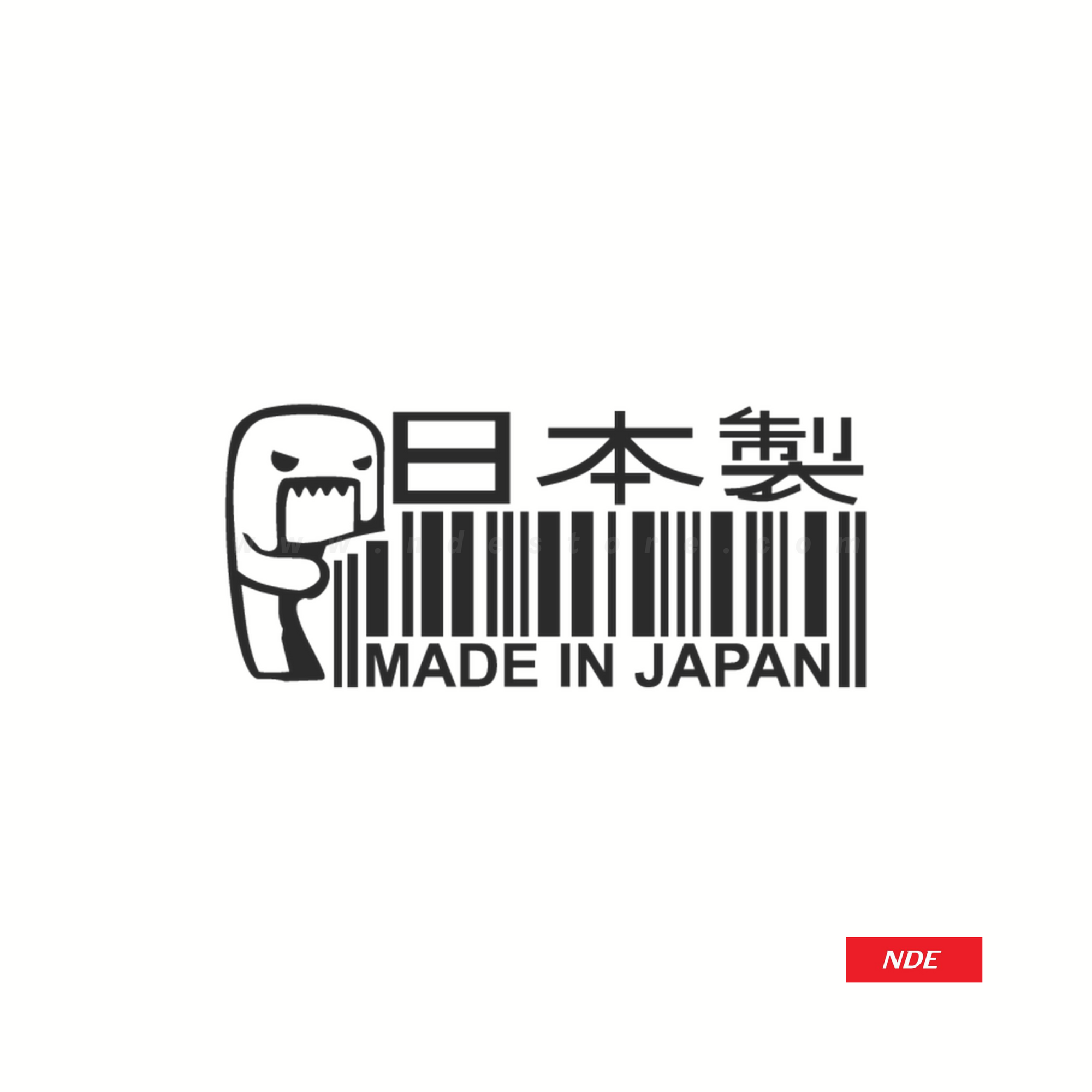 STICKER, MADE IN JAPAN DECAL (BLACK)