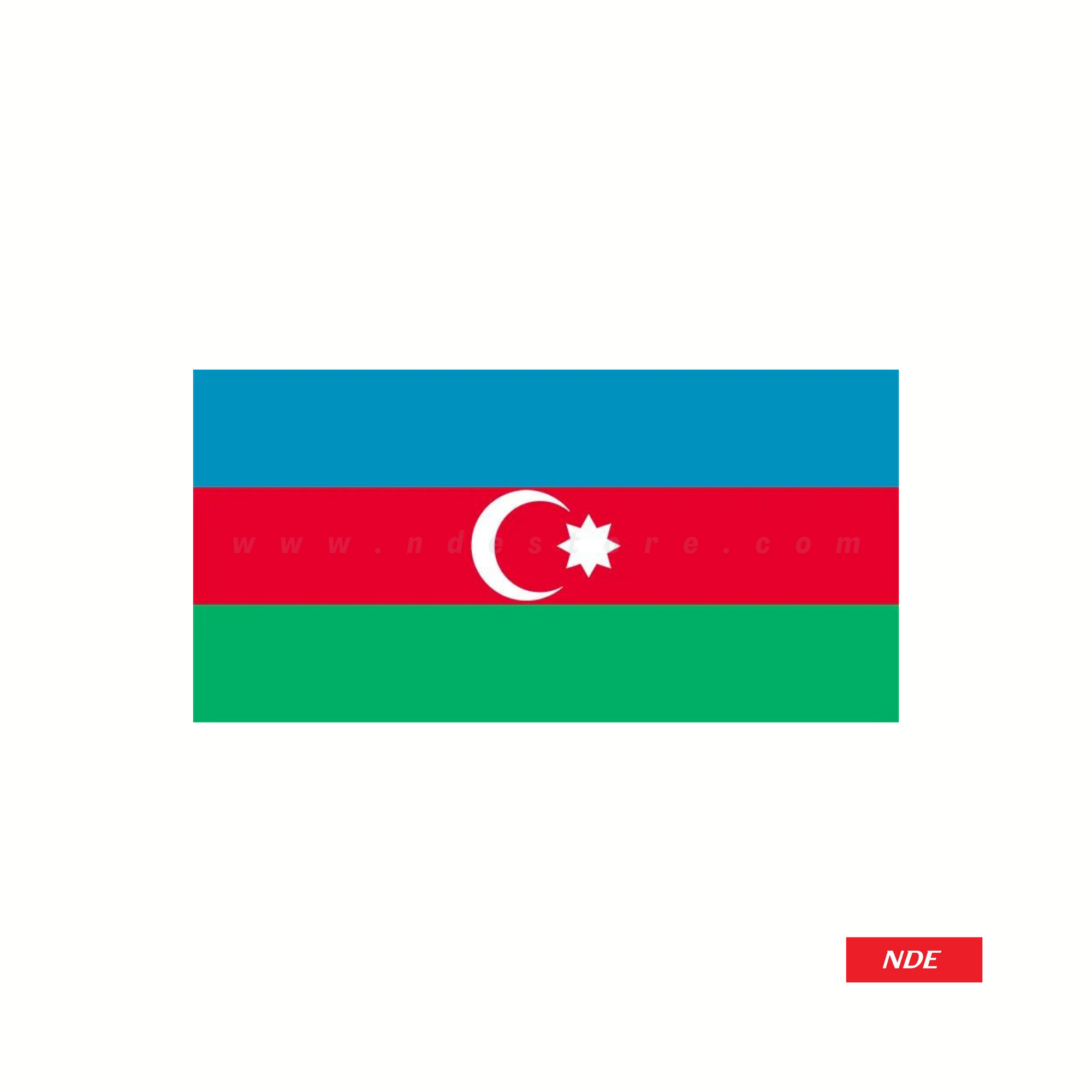 STICKER, AZERBAIJAN FLAG (SKU: 3204)