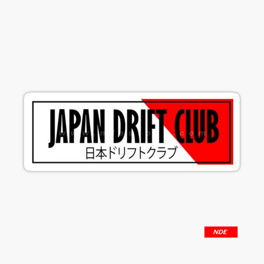 STICKER, JAPAN DRIFT CLUB