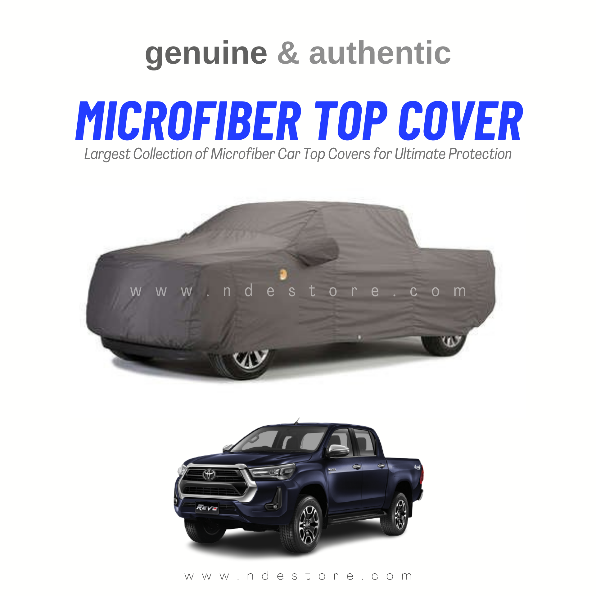 TOP COVER MICROFIBER FOR TOYOTA HILUX ROCCO - NDE STORE
