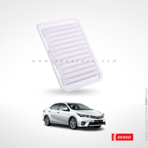 TOYOTA COROLLA AIR FILTER ALTIS GRANDE WWW.NDESTORE.COM DENSO PAKISTAN TOYOTA GENUINE PART MADE IN JAPAN MADE IN THAILAND DENSO PAKISTAN