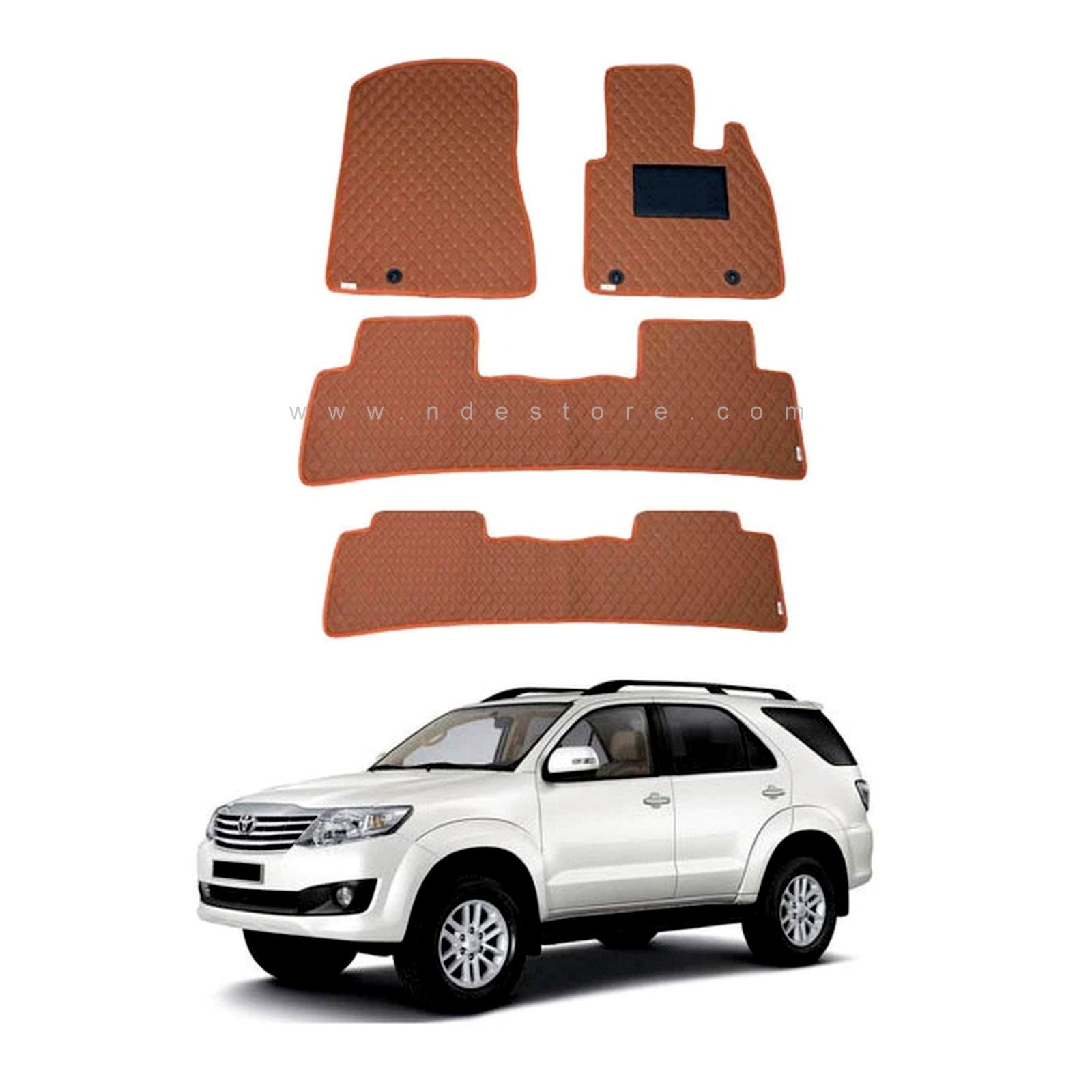 FLOOR MAT 7D FLAT STYLE FOR TOYOTA FORTUNER (2013-2016)