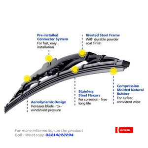 WIPER BLADE DENSO STANDARD TYPE FOR CHERY QQ