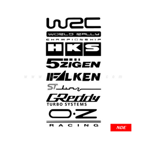 STICKER, WRC HKS GREDDY